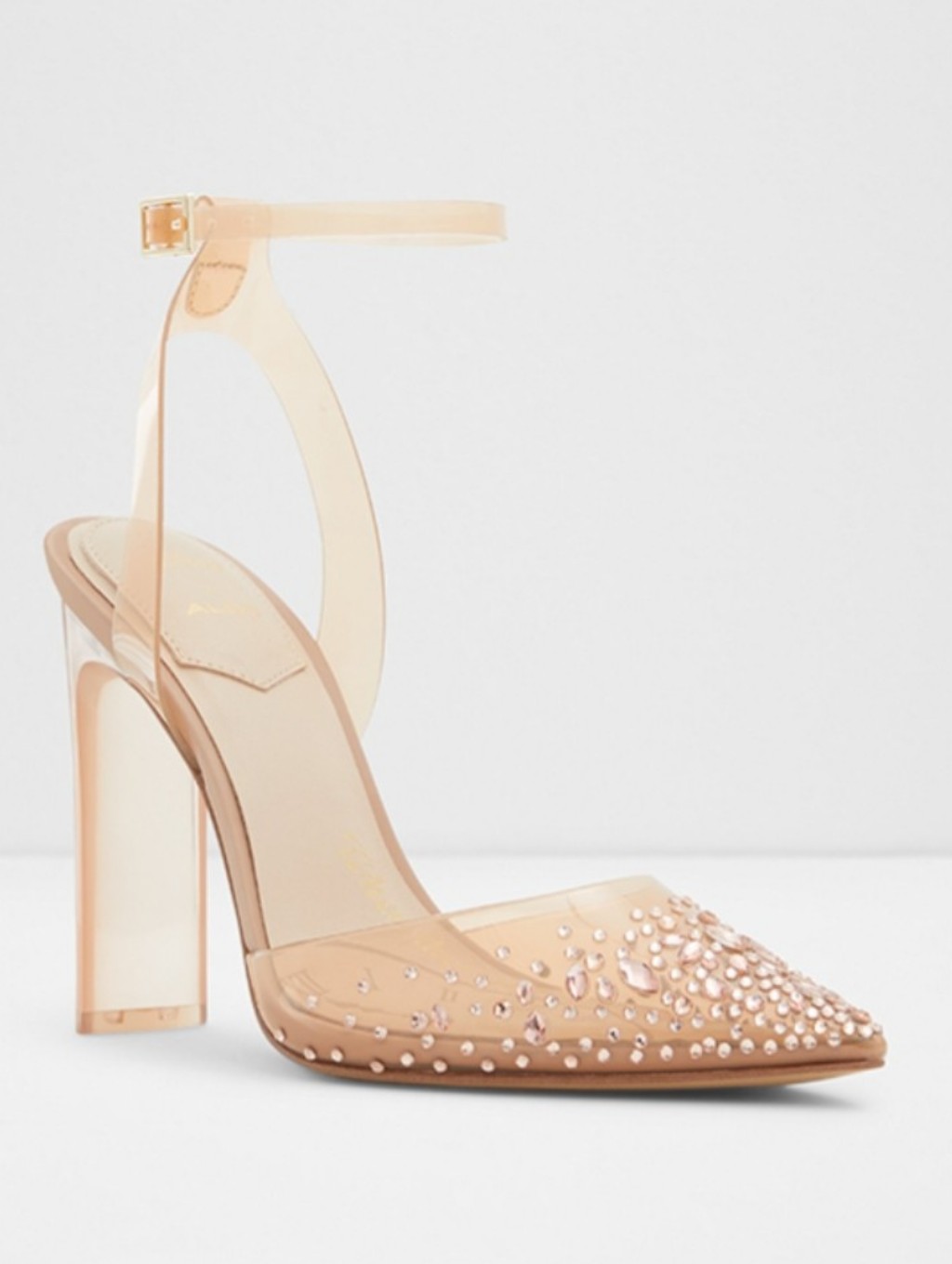 Disney Aldo Cinderella Glasslipper Beige Heels Size 5